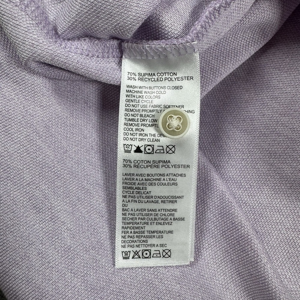 Tommy Bahama IslandZone Men's Large Lavender Supima Cotton Polo Shirt - Picture 3 of 8